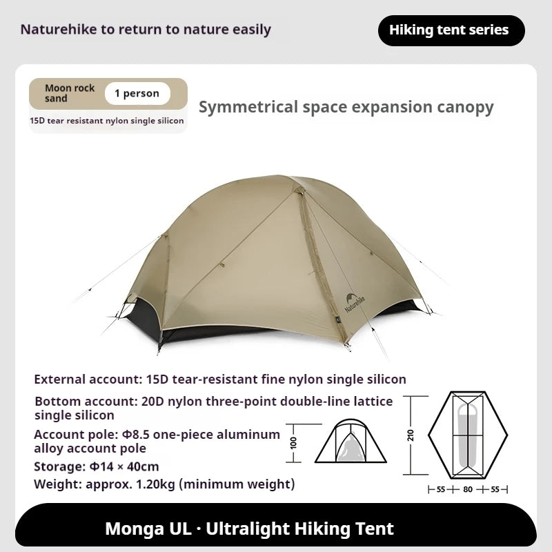 Naturehike Mongar Lightweight Waterproof Three Season Camping Tent