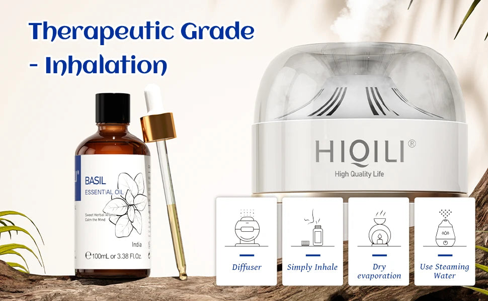 Hiqili Lemon Eucalyptus Essential Oil Pure Aromatherapy Diffuser Blend