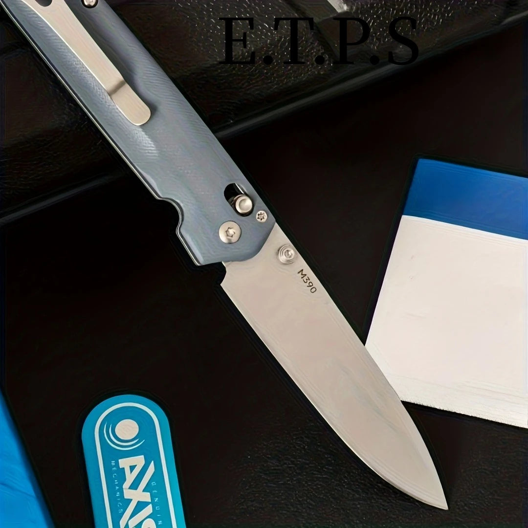 DIY M390 Steel G10 Folding Knife With Self Locking Clip