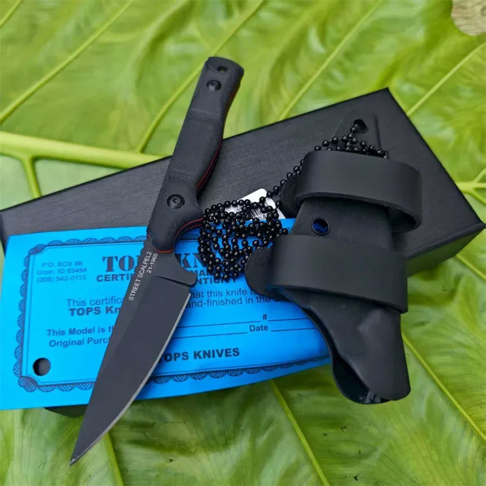 DIY Supplies Outdoor Knife With G10 Handle 8Cr13Mov Blade Camping