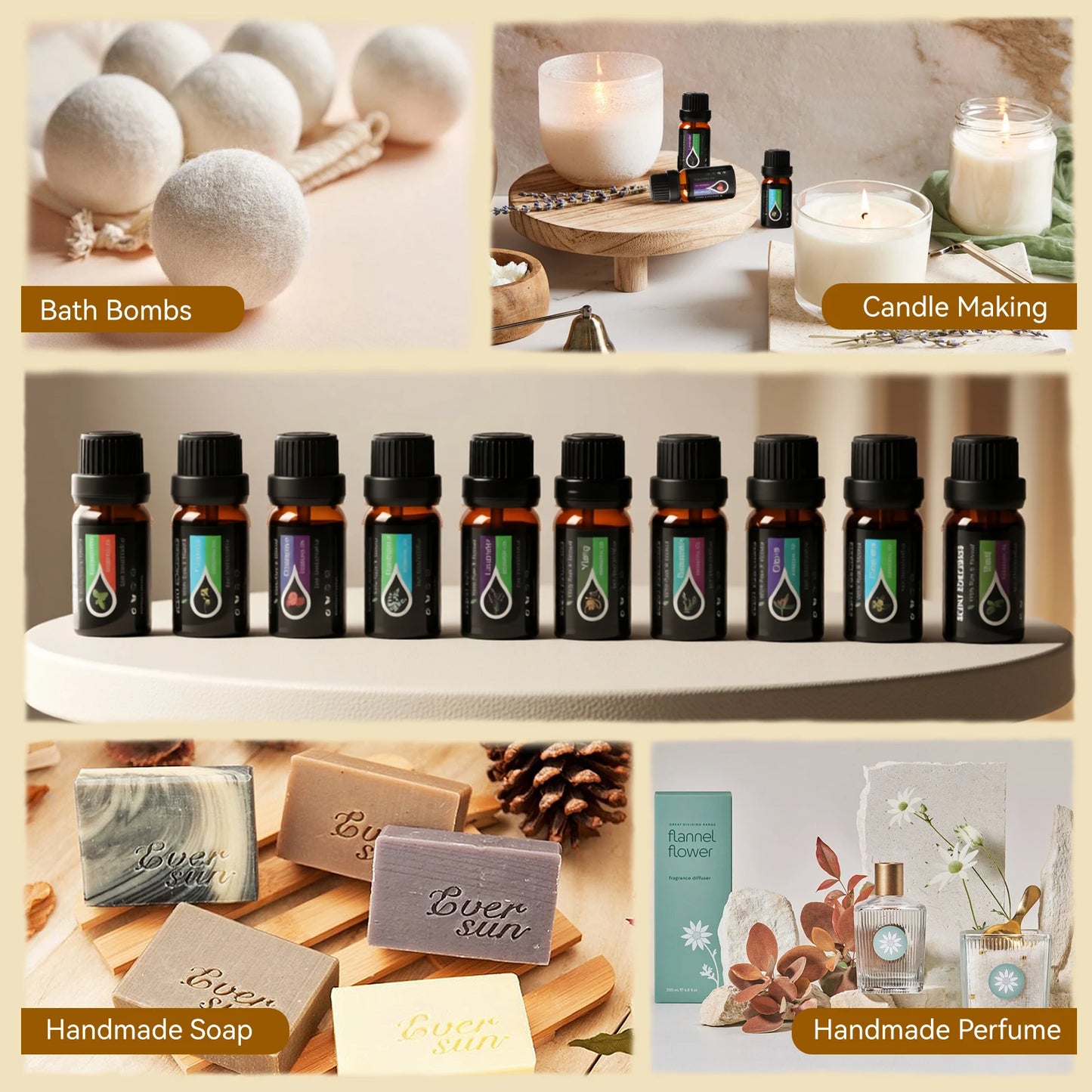 20Pcs/Set Classic Brand Essential Oil Set Lavender Eucalyptus Sweet Orange Lemon Aromatherapy Essential Oils Exclusive Formula