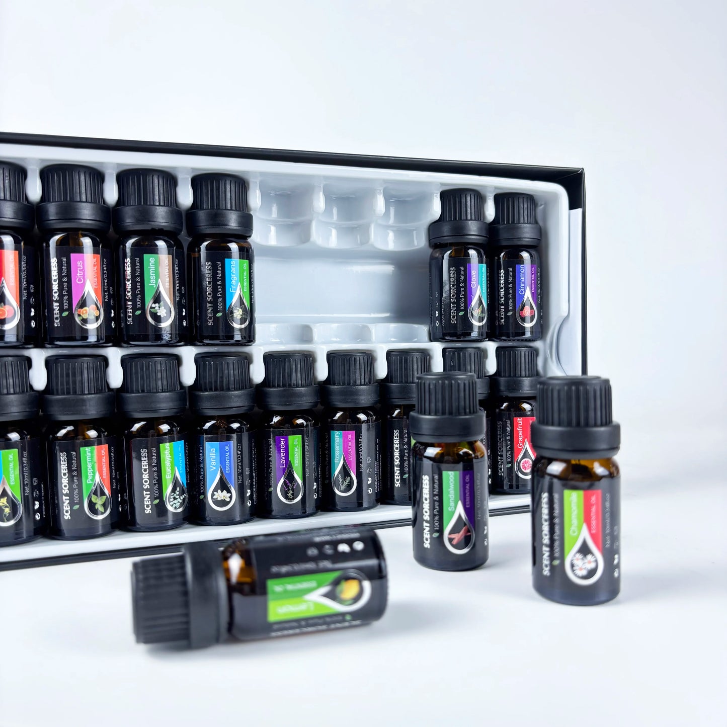 20Pcs/Set Classic Brand Essential Oil Set Lavender Eucalyptus Sweet Orange Lemon Aromatherapy Essential Oils Exclusive Formula