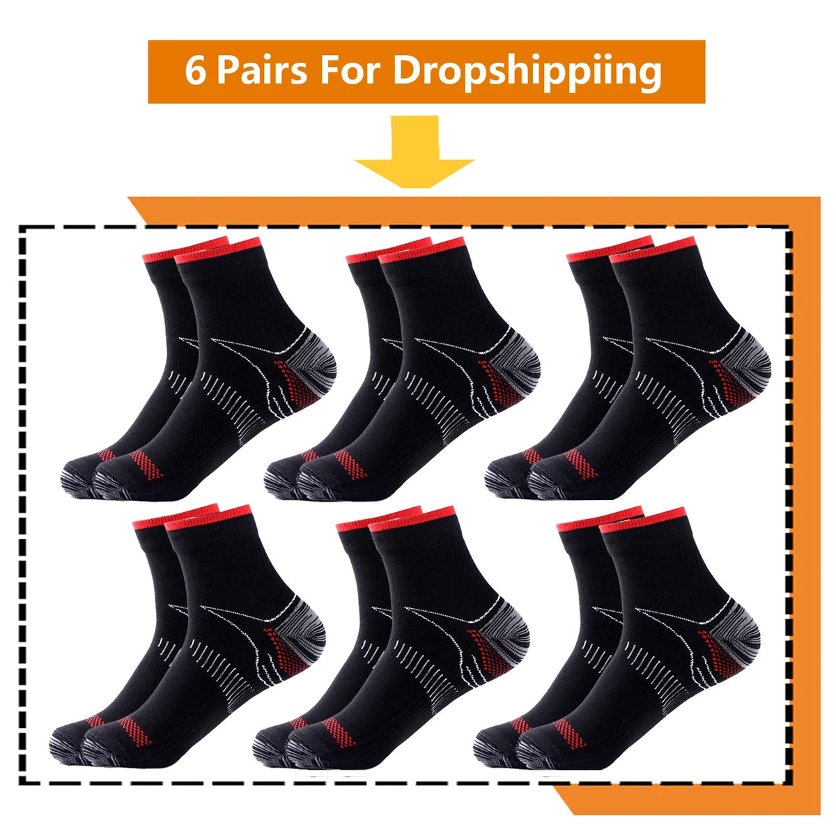 BROTHOCK Athletic Compression Socks for Medical Nursing and Sports