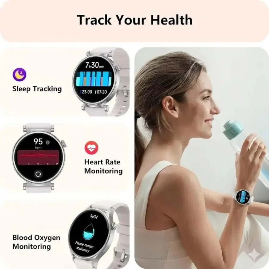 W&O Smart Watch Featuring Bluetooth Calling Heart Rate Monitor