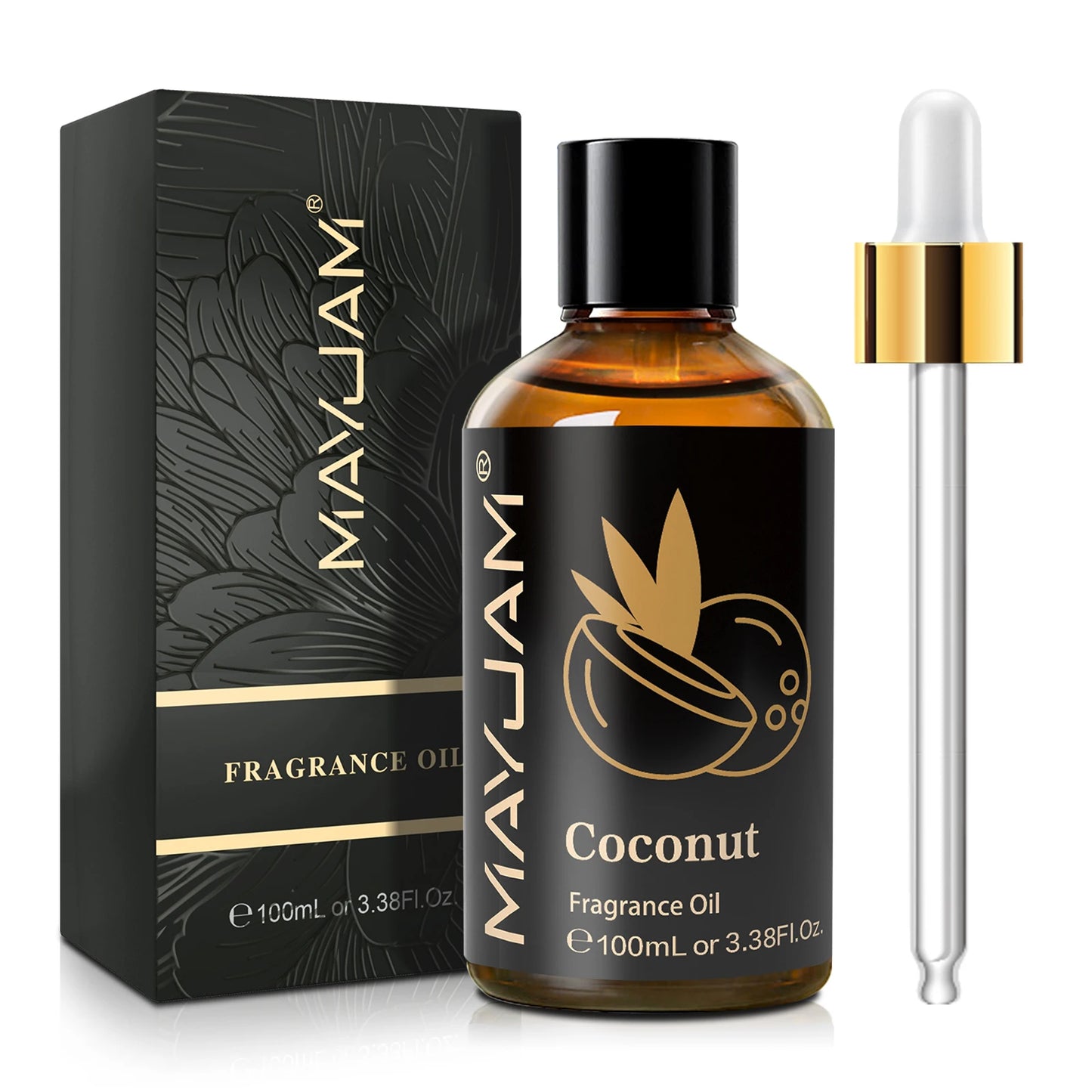MAYJAM Fragrance Oil Coconut Vanilla White Musk Aromatherapy Diffuser