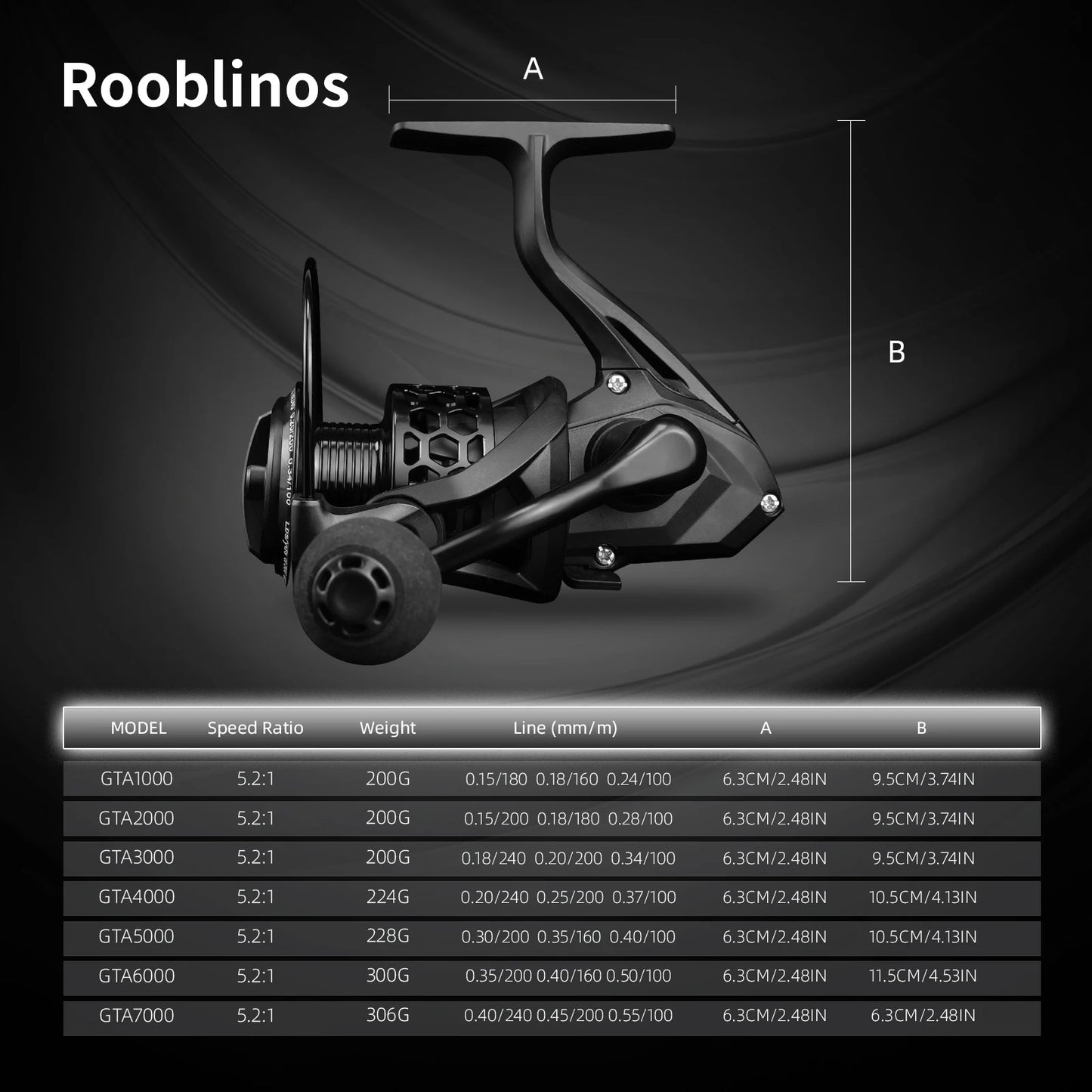 Rooblinos Universal Metal Spinning Reel For Saltwater Angling