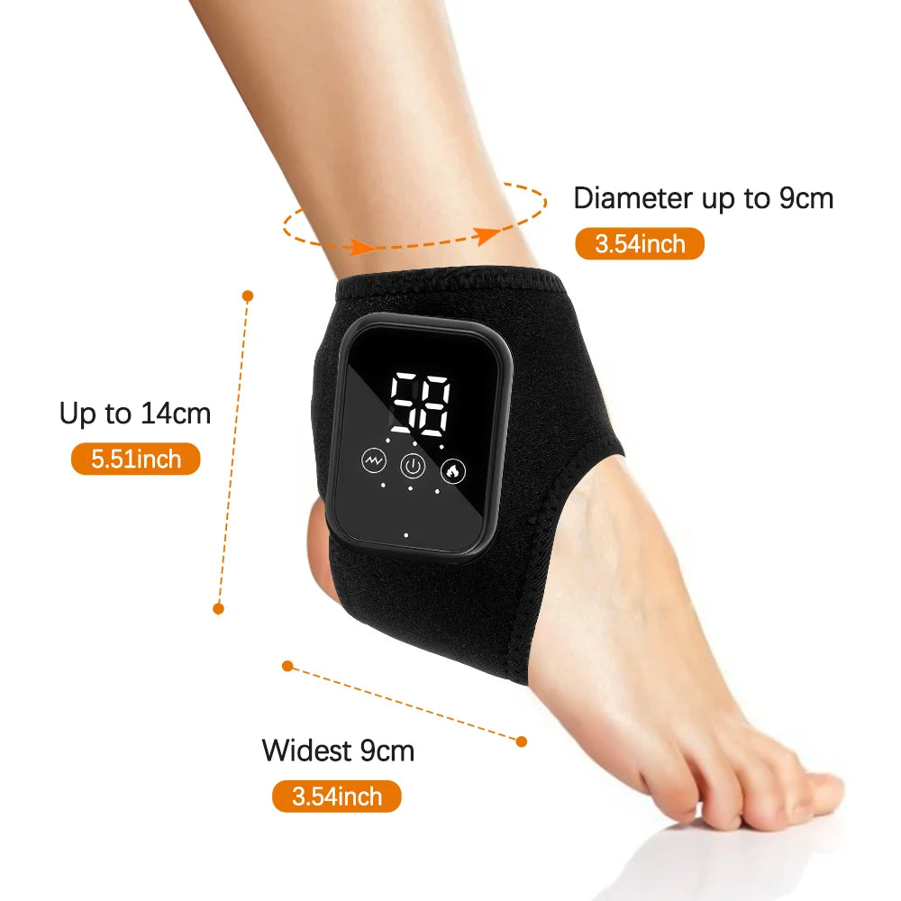 Hailicare Rechargeable Heated Ankle Brace With Vibration Support