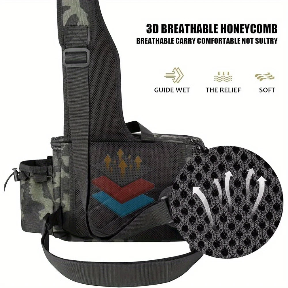 Multipurpose Nylon Fishing Tackle Backpack Waist Bag
