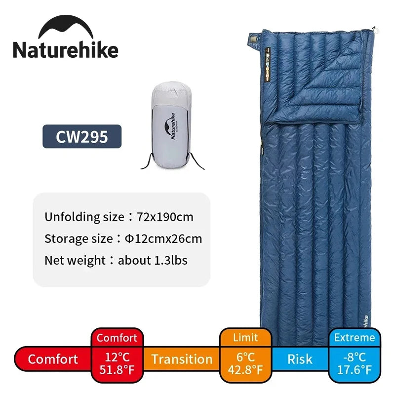 Naturehike Ultralight Duck Down Sleeping Bag For Backpacking Camping