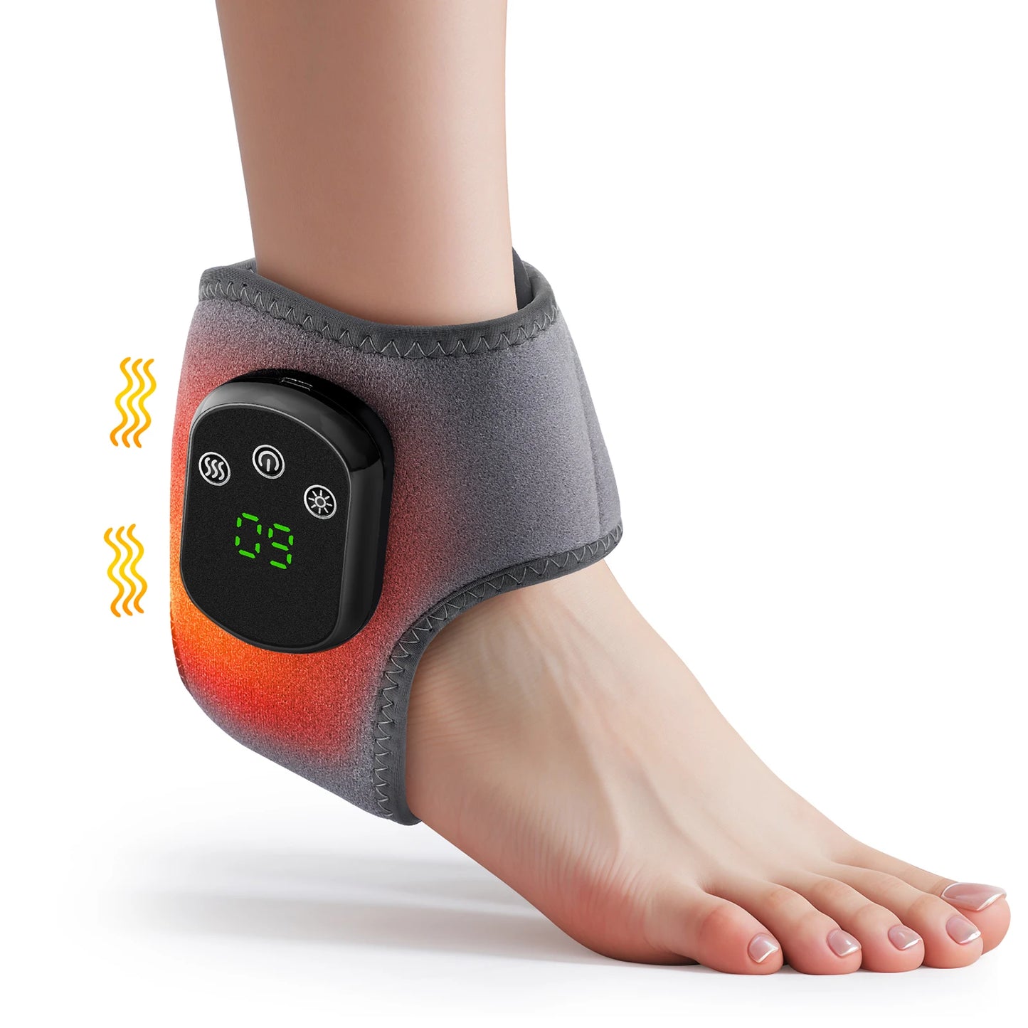 Hailicare Heated Ankle Brace With Five Heat Settings And Vibration