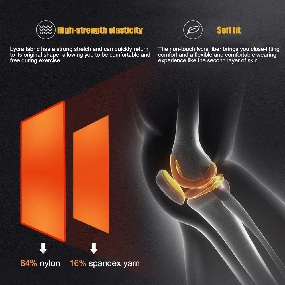 Compression Knee Pads Support Sleeve For Adults Youth Basketball Running