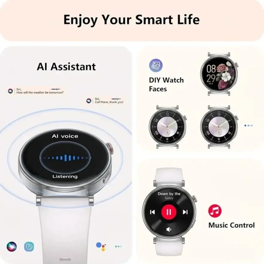 W&O Smart Watch Fitness Tracker With Bluetooth Calling Features