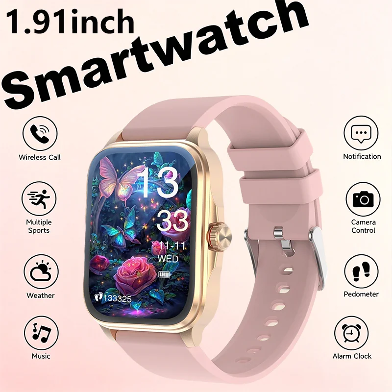 Odelettevcy Smartwatch With Wireless Calling And Fitness Tracking