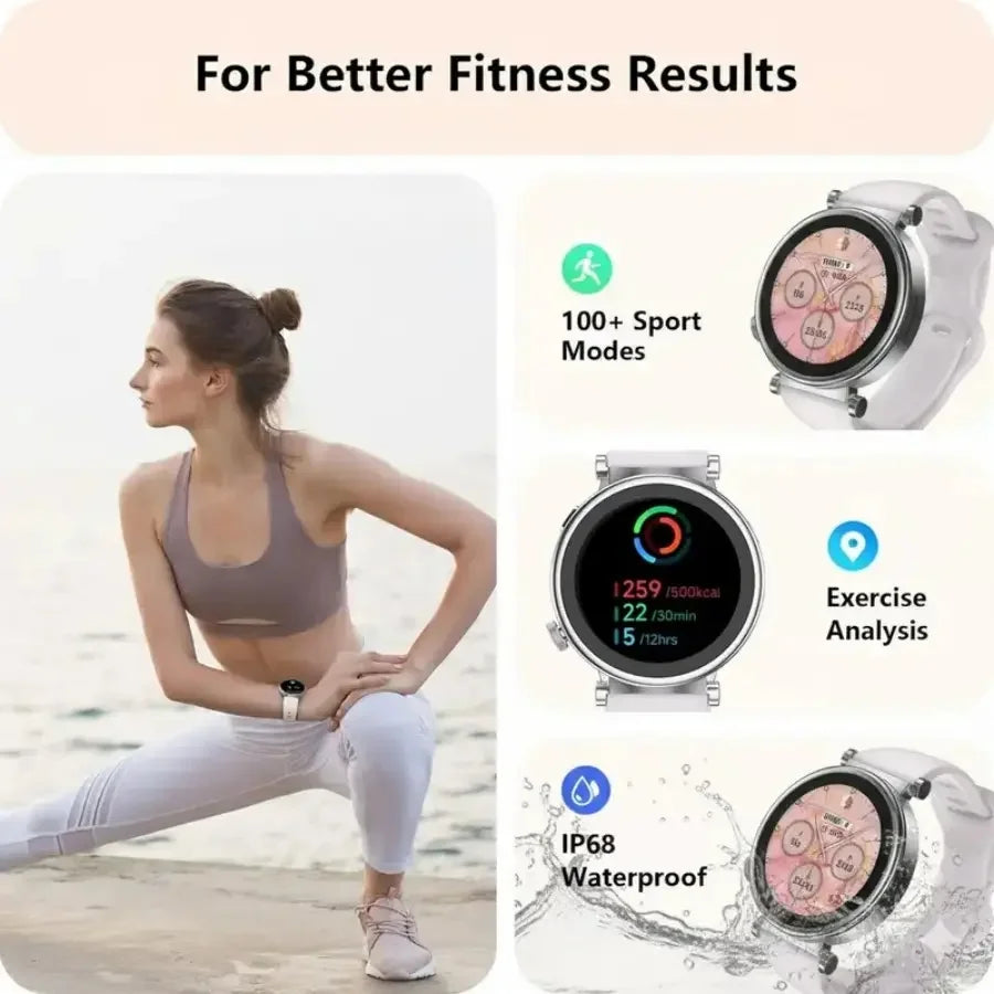 W&O Smart Watch Fitness Tracker With Bluetooth Calling Features