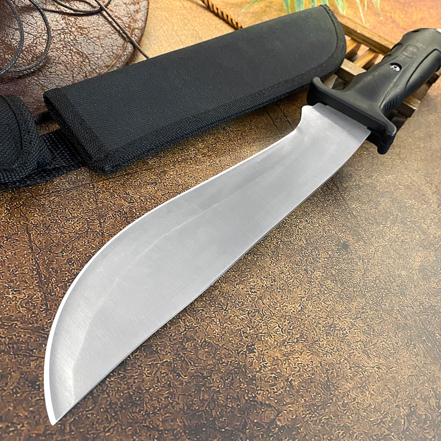 Gdekls Stainless Steel Camping Knife With Safety Guard Handle