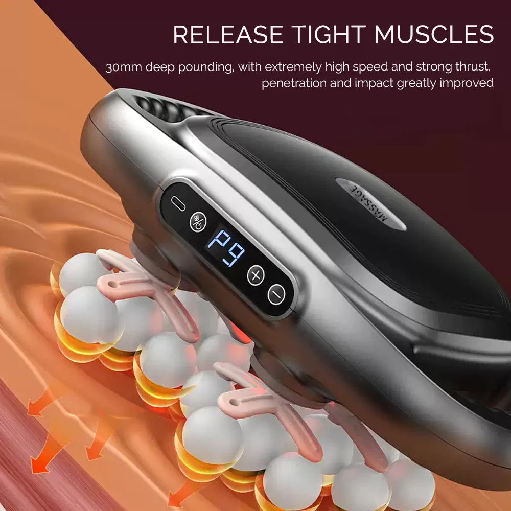 Foreverlily 16 Head Fascia Gun Full Body Massager With 9 Modes
