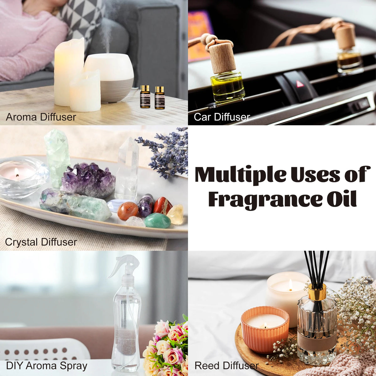 MAYJAM Fragrance Oil Set for Diffusers, Candle and Soap Making