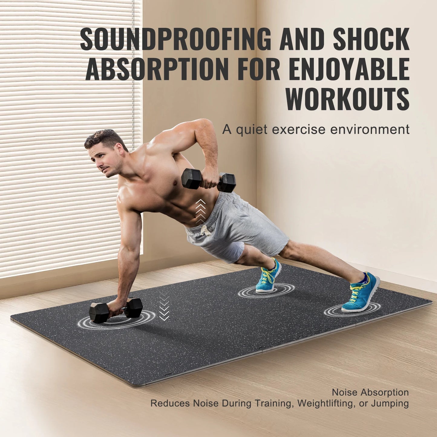 Interlocking Floor Mats For Home Gym With EVA Foam