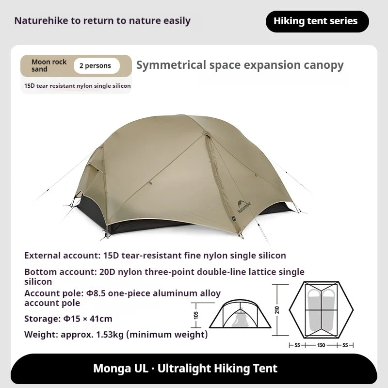 Naturehike Mongar Lightweight Waterproof Three Season Camping Tent