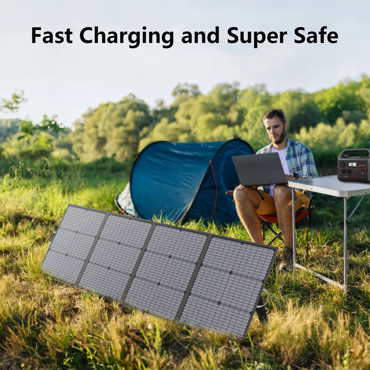 MHPOWOS Portable Foldable Solar Panel Waterproof 220W Charger