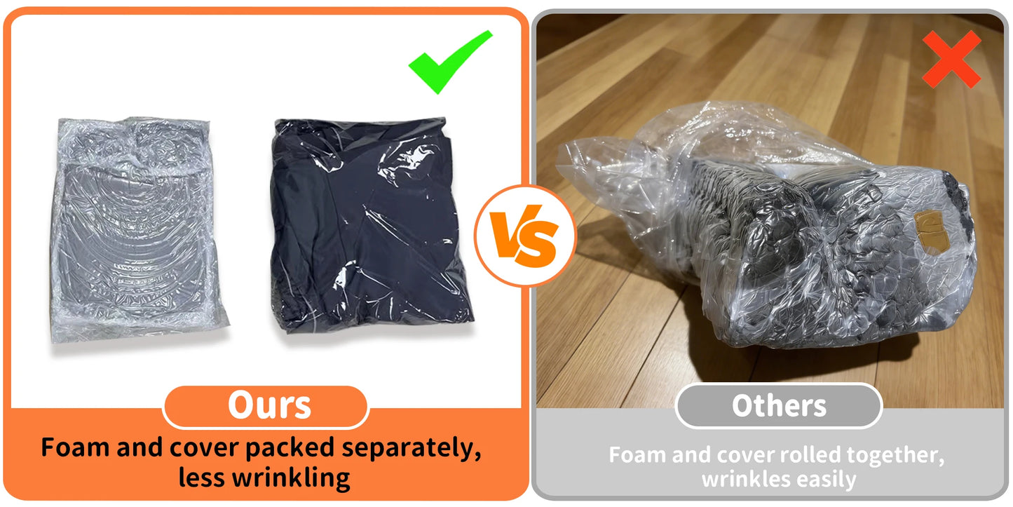 Large Orthopedic Dog Bed Pet Sofa with Bolster Sides Waterproof Liner Pet Couch with Washable Removable Cover and Non-Slip Bottom