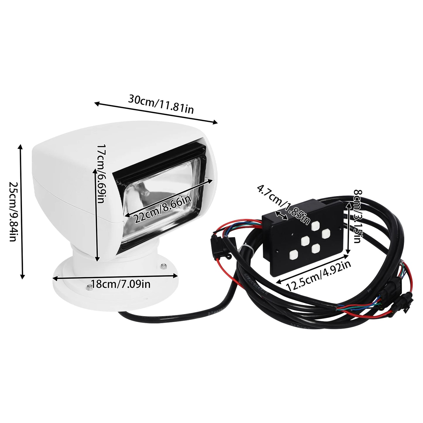 Remote Controlled Waterproof Marine Search Light 100 Watt
