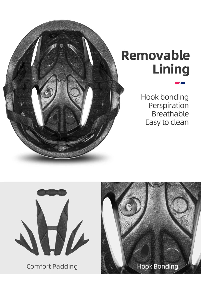 Rockbros Lightweight Breathable Eps Mtb Road Cycling Safety Helmet