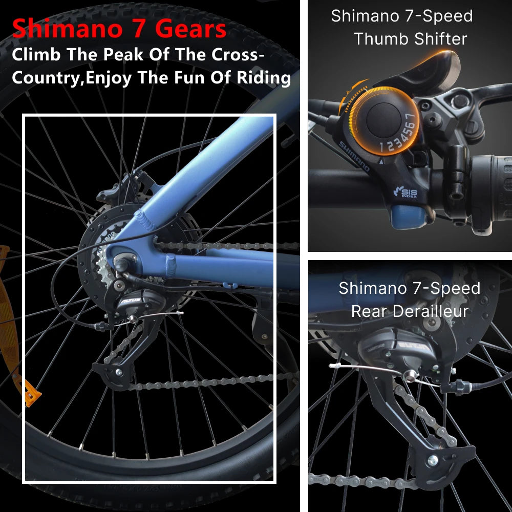 HUANCI Q5 1000W Adult Electric Bike With Aluminum Alloy Frame