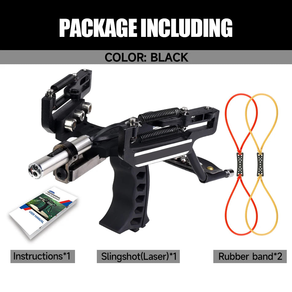 Portable Steel Wrist Guard Slingshot for Outdoor Precision Shooting Practice