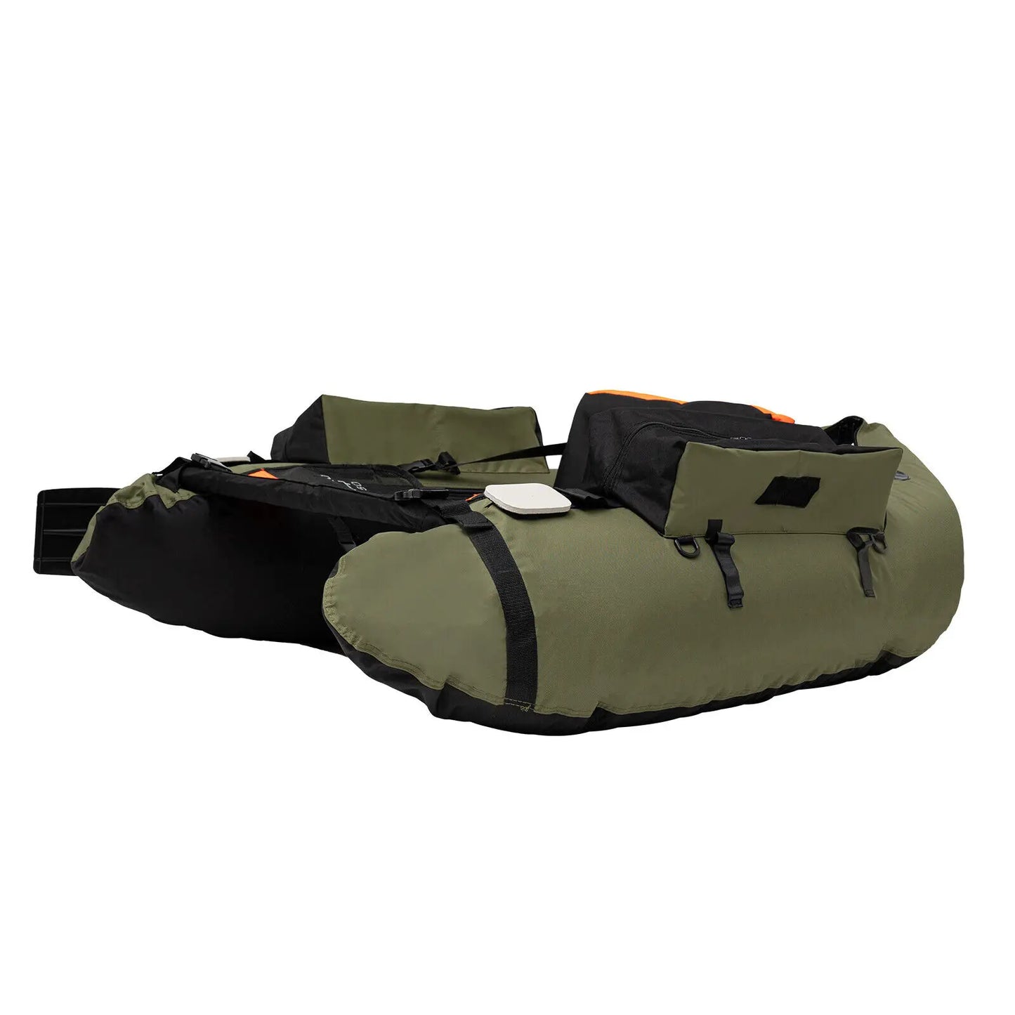 Inflatable Fishing Boat With Adjustable Backrest For 130kg Load Capacity