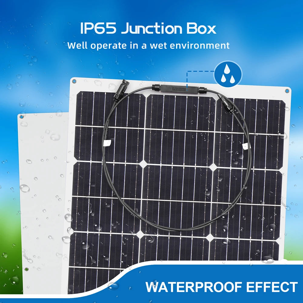 Xinpuguang Flexible Solar Panel Kit For RV Boat Battery Charging