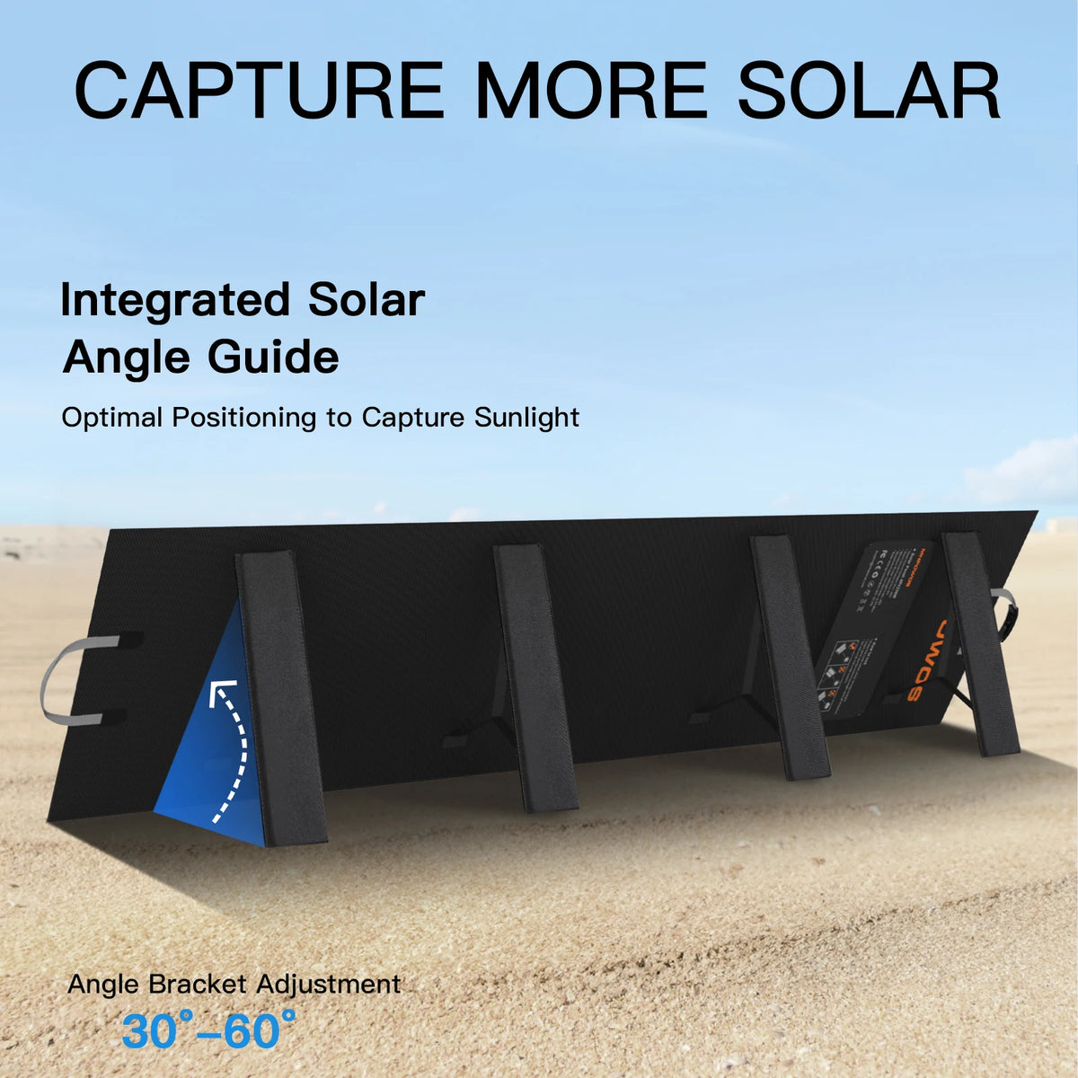 MHPOWOS Portable Foldable Solar Panel Waterproof 220W Charger