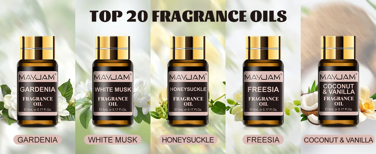 MAYJAM Fragrance Oil Set for Diffusers, Candle and Soap Making