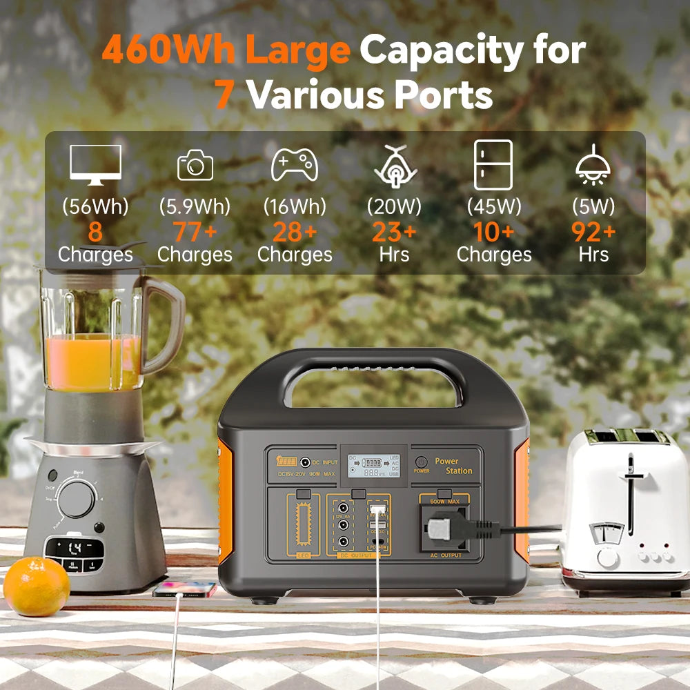 GaiaRay 500W Portable Solar Power Station For Outdoor Use
