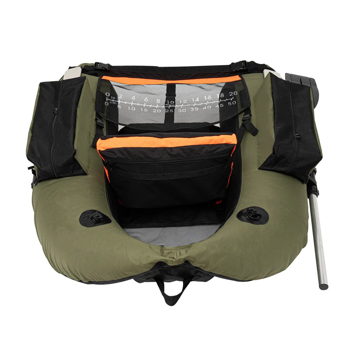 Inflatable Fishing Boat With Adjustable Backrest For 130kg Load Capacity