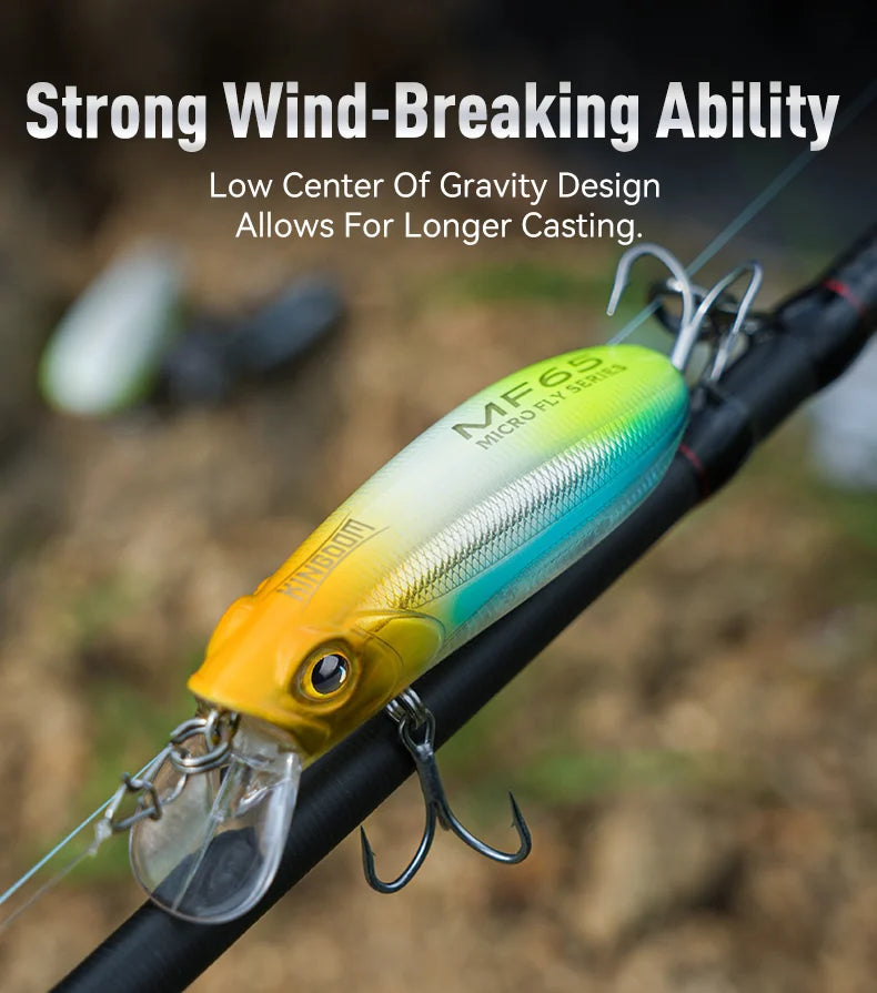 KINGDOM Sinking And Floating Minnow Fishing Lure For Bass And Trout