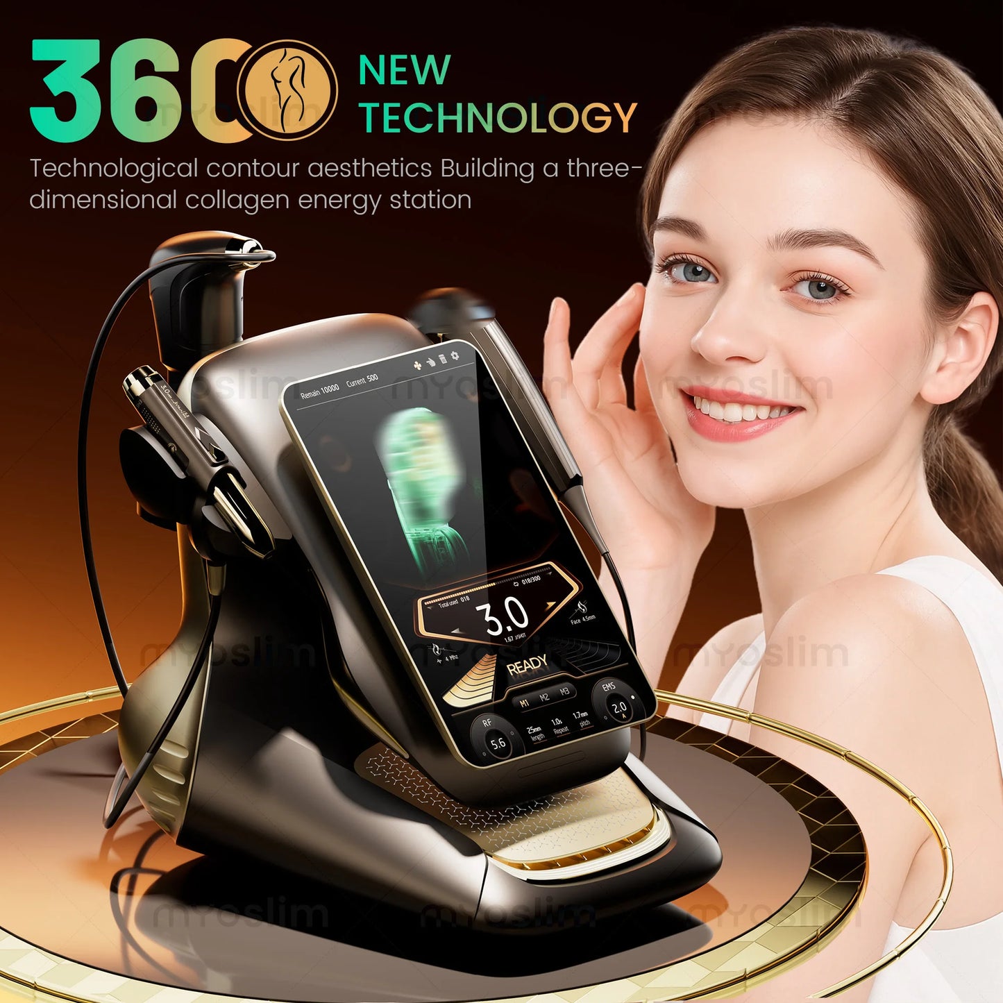 360MAX 25D HIFU 3 In 1 Noninvasive Beauty Equipment