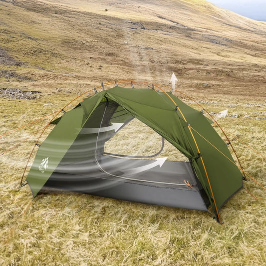 Night Cat Lightweight Waterproof Two Person Backpacking Camping Tent