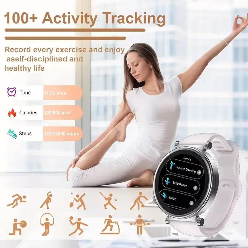 W&O Smart Watch Featuring Bluetooth Calling Heart Rate Monitor