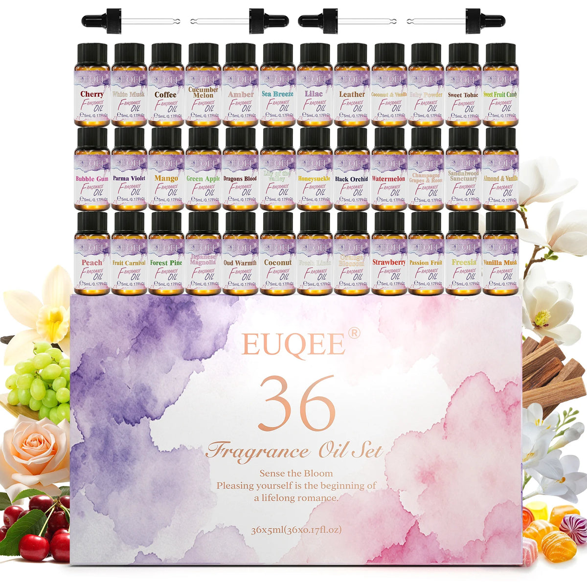 EUQEE Fragrance Oils Gift Set for Diffusers and Candle Making
