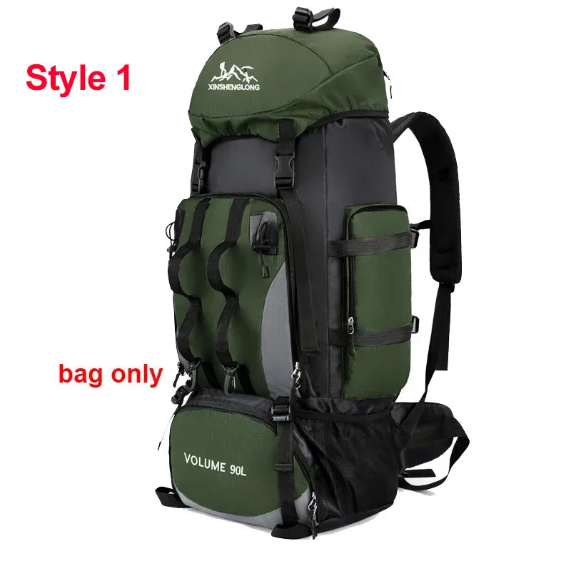 Scione Waterproof Hiking Backpack Large Capacity For Trekking And Camping