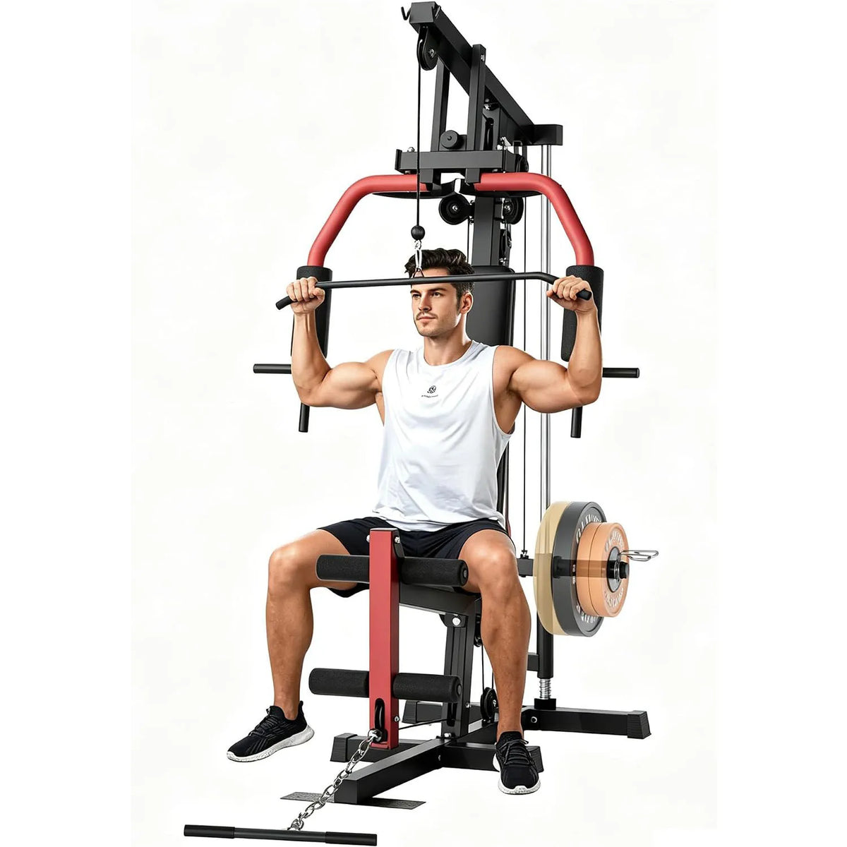 HiMISS 5-in-1 Home Gym Machine for Full Body Strength Training Workout