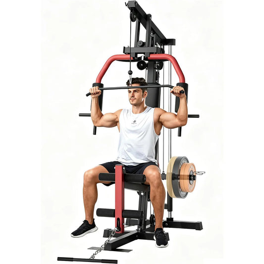 HiMISS 5-in-1 Home Gym Machine for Full Body Strength Training Workout