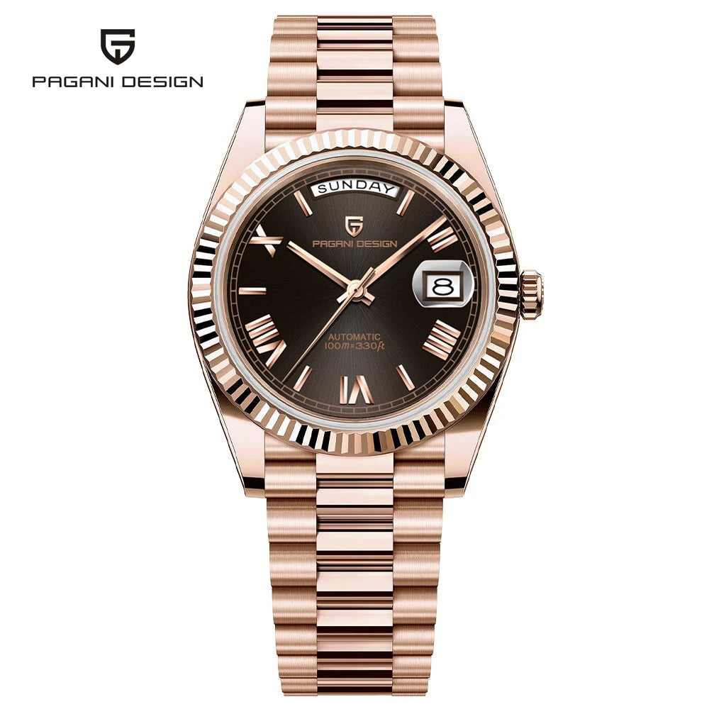 2025 New PAGANI DESIGN DD36 Man Watch Rose Gold Luxury Men Mechanical Watches Sapphire Mirror Automatic Watch For Men Waterproof