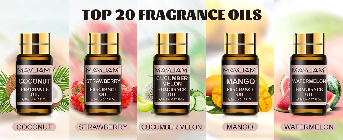 MAYJAM Fragrance Oil Set for Diffusers, Candle and Soap Making