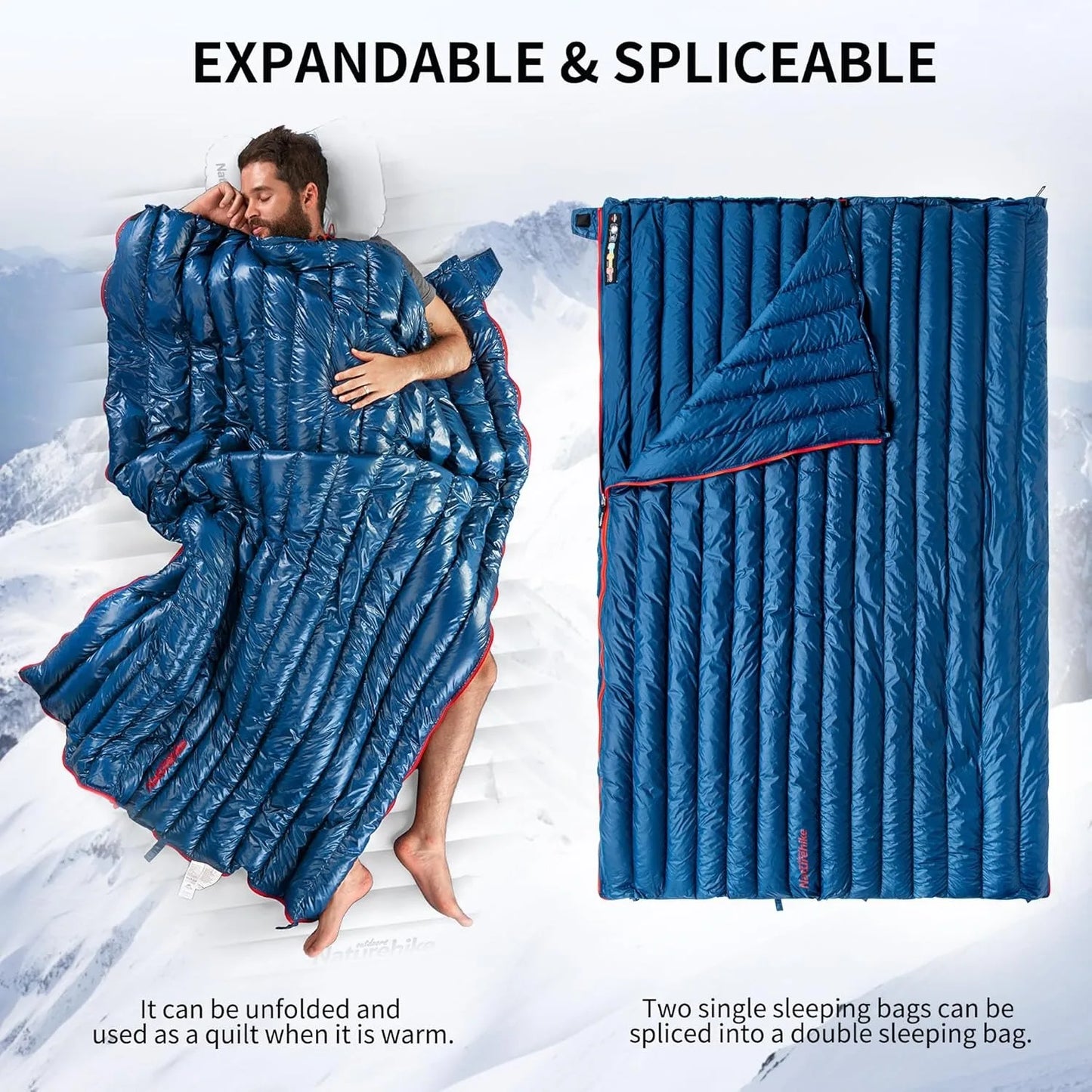 Naturehike Ultralight Duck Down Two Person Sleeping Bag