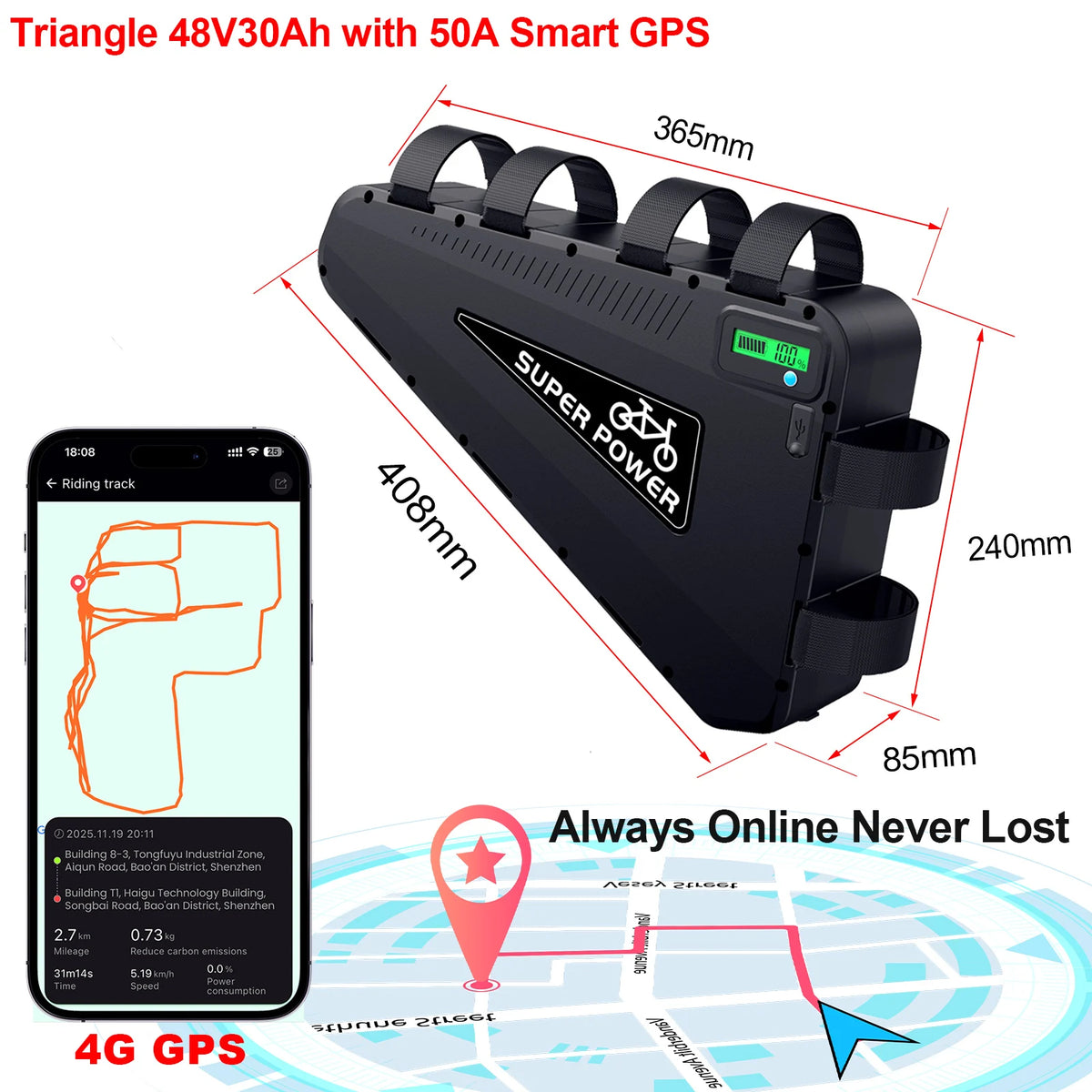 UNITPACKPOWER Electric Bike Battery Pack For E-Bike And Scooter Motors