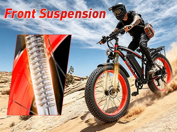 EOEOTWO E01 1000W Fat Tire Electric Bike Adults Extended Range