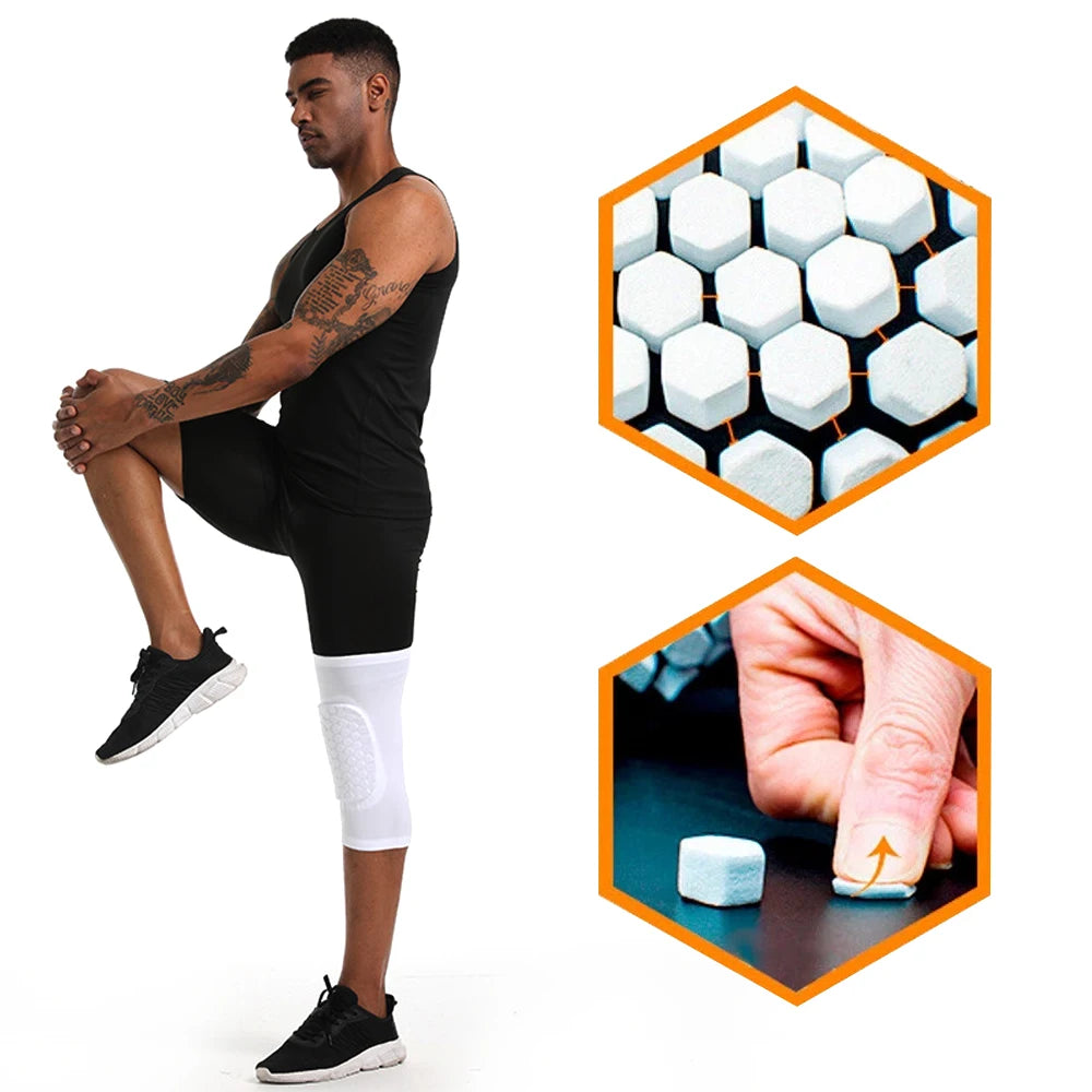 Compression Knee Pads Support Sleeve For Adults Youth Basketball Running
