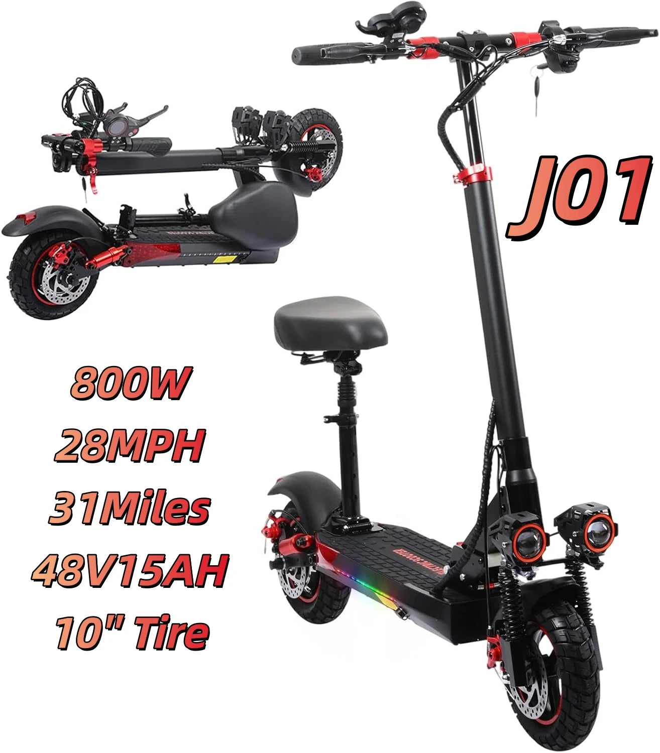 Eoeotwo 1200W Off Road Foldable Electric Scooter For Adults